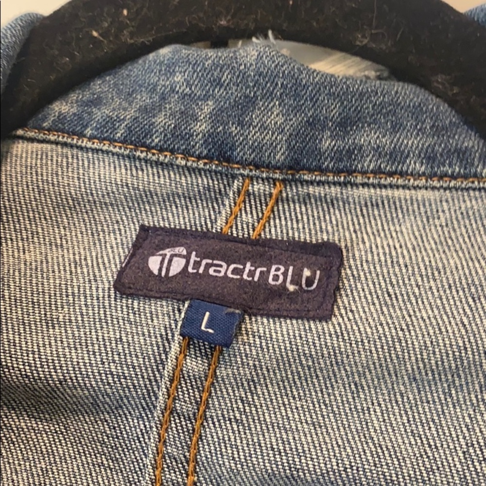 Distressed denim jacket - Picture 2 of 5